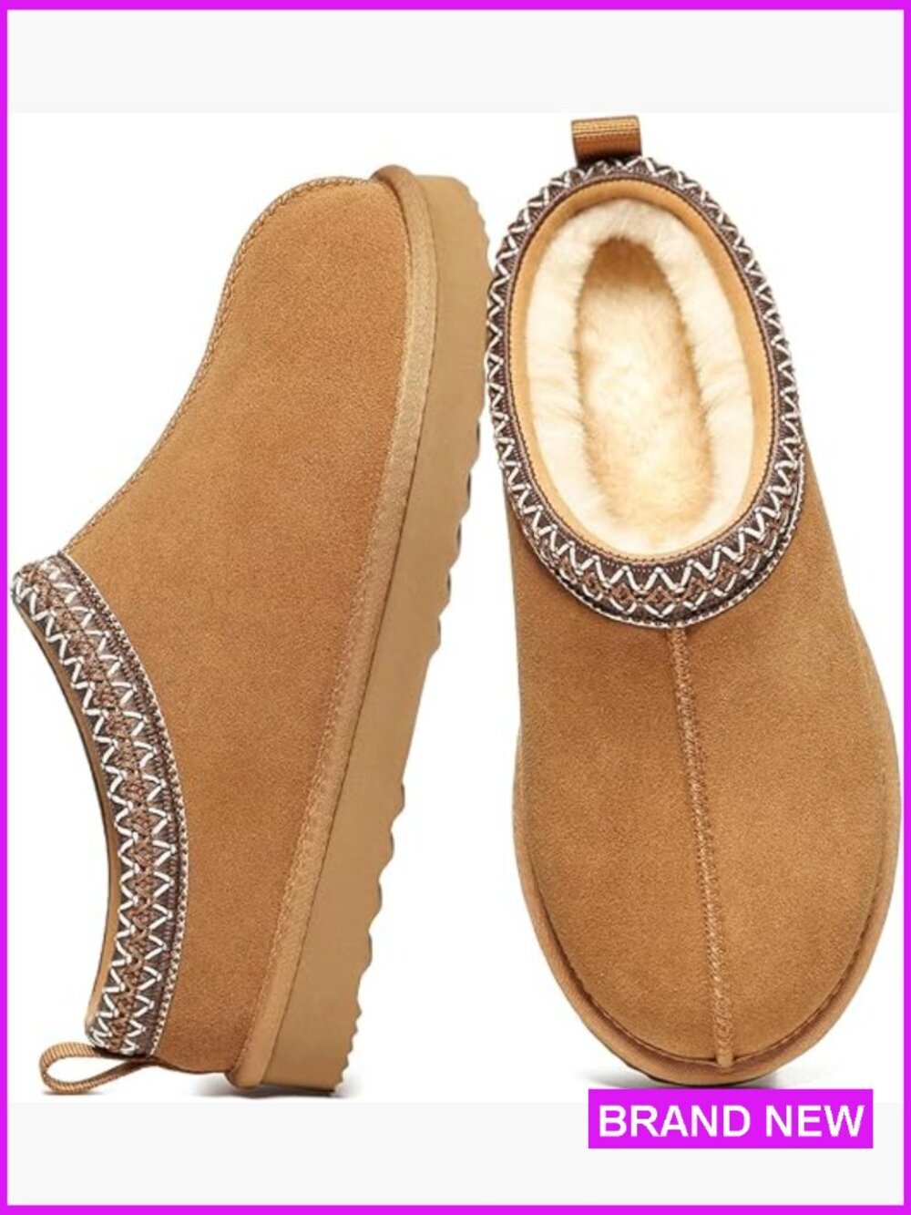 Fuzzy House Slippers Suede Fluffy Winter Slipper Cozy Furry Warm Shoes